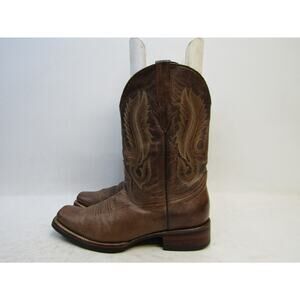 Pistolero Mens Size 10 D Brown Leather Western Cowboy Boots